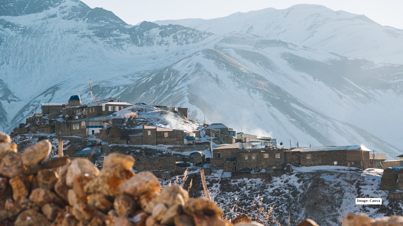 8. Khinalug: One of the highest villages in the Caucasus Perched at over 2,000 metres above sea level, Khinalug is among the oldest continuously inhabited settlements in the Caucasus. The remote village is known for its traditional stone houses and panoramic mountain scenery.