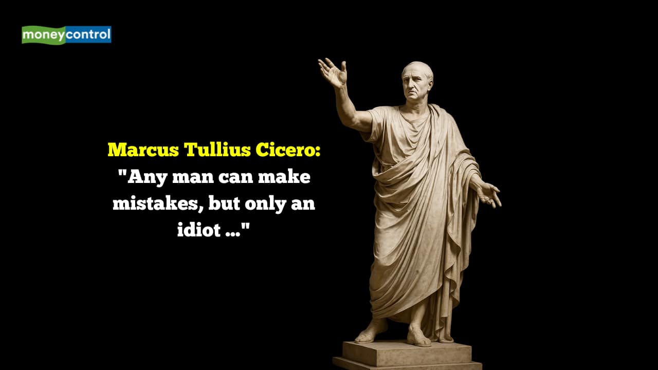 Quote of the Day by Marcus Tullius Cicero: "Any man can make mistakes, but only an idiot ..."