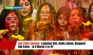 Holi 2026 Calendar: Lathamar Holi, Holika Dahan, Rangwali Holi Dates - is it March 3 or 4?
