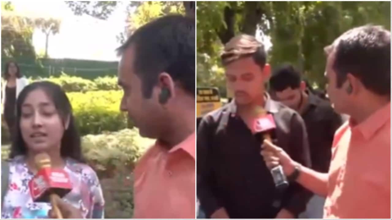Galgotias students protest Congress manifesto without reading it. 2024 video is viral