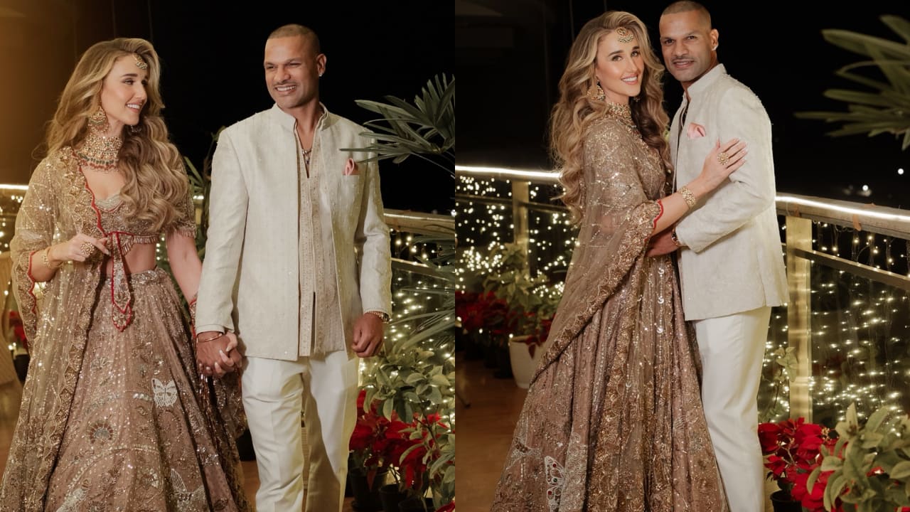 Shikhar Dhawan shares sangeet night pictures with fiance Sophie Shine, wedding festivities begin