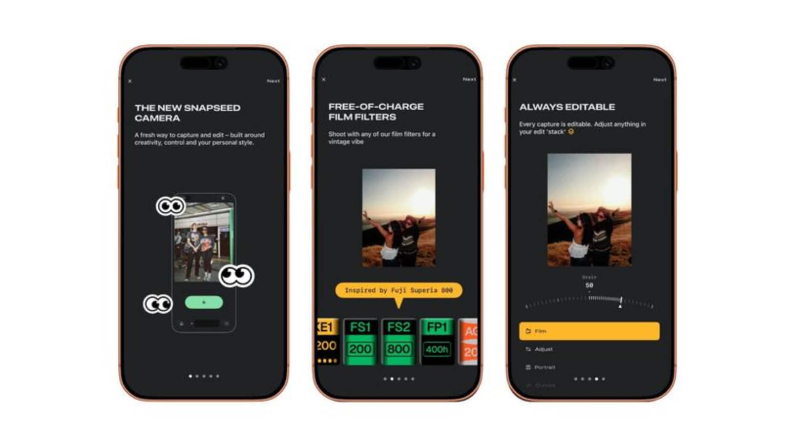 Imagen relacionada con Snapseed de Google añade una cámara integrada con controles profesionales al iPhone