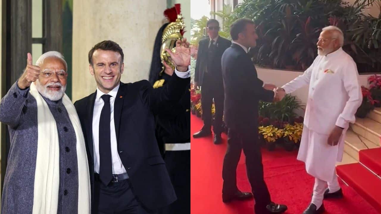 French President Emmanuel Macron features Dhurandhar title track in India visit tribute video; netizens say, 'Goated track, goated leaders'
