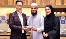 Sana Khan, Anas Saiyad meet Union Minister Kiren Rijiju during Raunak-e-Ramadan 2 shoot in Mumbai