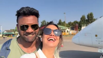 Divya Agarwal puts divorce rumours to rest with heartfelt Anniversary post for husband Apurva Padgaonkar, watch