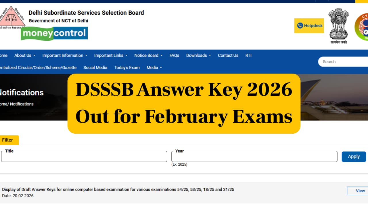 DSSSB Answer Key 2026 Out for February Exams, Raise Objections by Feb 25; Link Here