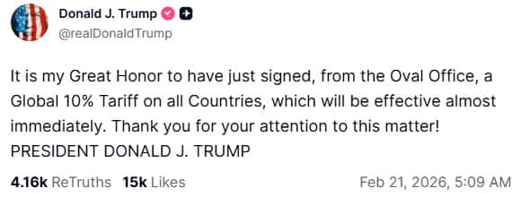 Trump truth social