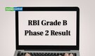 RBI Grade B Phase 2 Result 2026 Released, Link to Download Here
