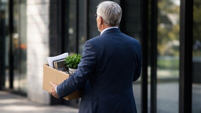 Manager in his 70s loses job after fifty years’ service. (AI-generated image)
