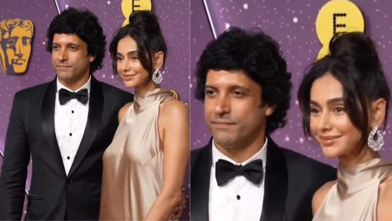 BAFTA 2026: Farhan Akhtar and Shibani Dandekar shine on the red carpet, watch here
