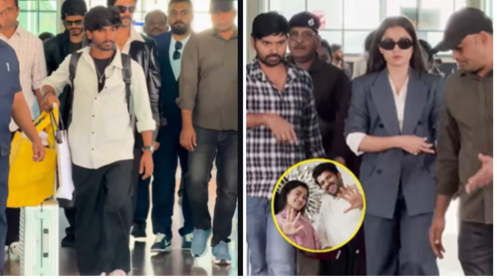 Rashmika Mandanna, Vijay Deverakonda land in Udaipur ahead of their much awaited wedding, watch