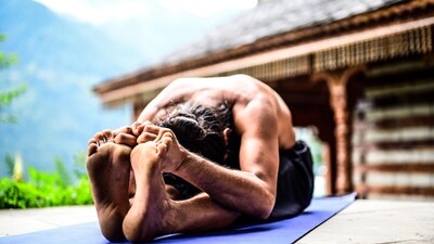 Best yoga poses: A regular bedtime yoga routine also helps reset the body’s internal clock, which is often disrupted by screens and irregular schedules (Image: Siddhaa Akshar)