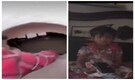Phone over family? Child locks door to use mobile without interruption, wall broken to reach her
