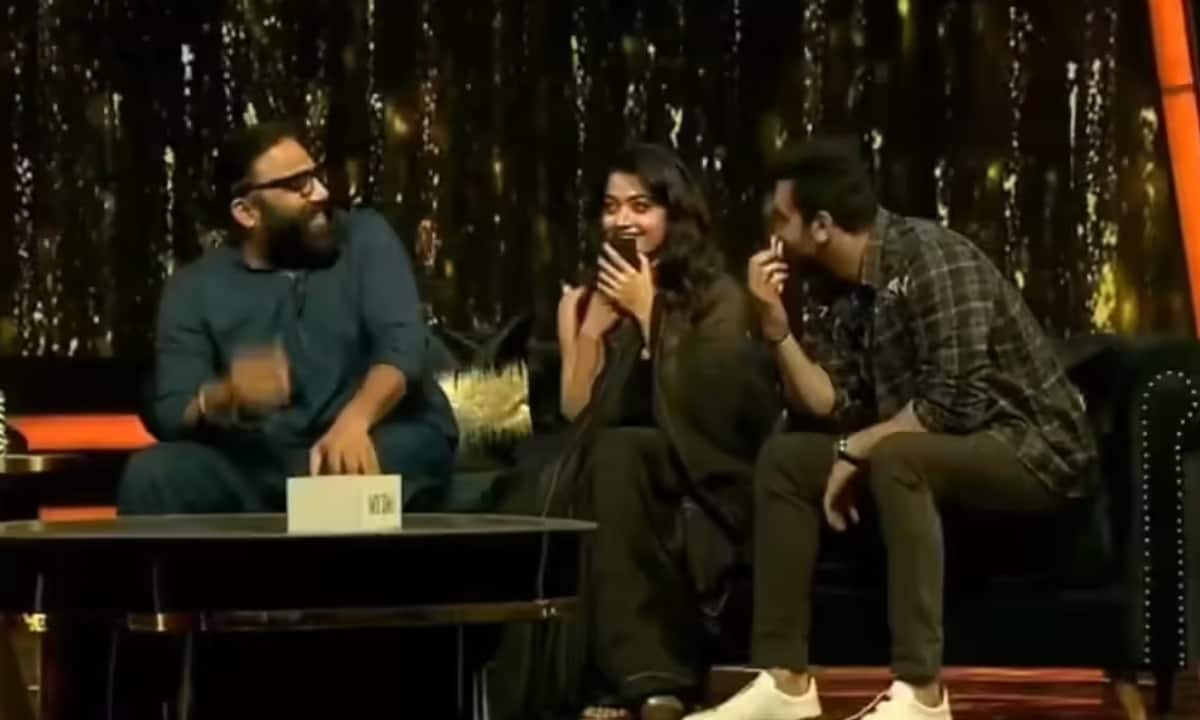 When Ranbir Kapoor playfully made Rashmika Mandanna blush by calling Vijay Deverakonda during the Animal promotions
