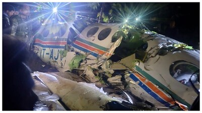 The air ambulance crashed on Monday evening