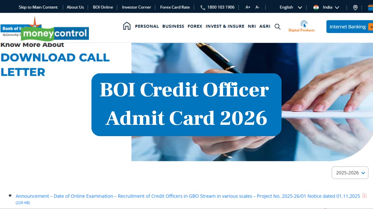 BOI Credit Officer Admit Card 2026 Released, Check Link to Download Here