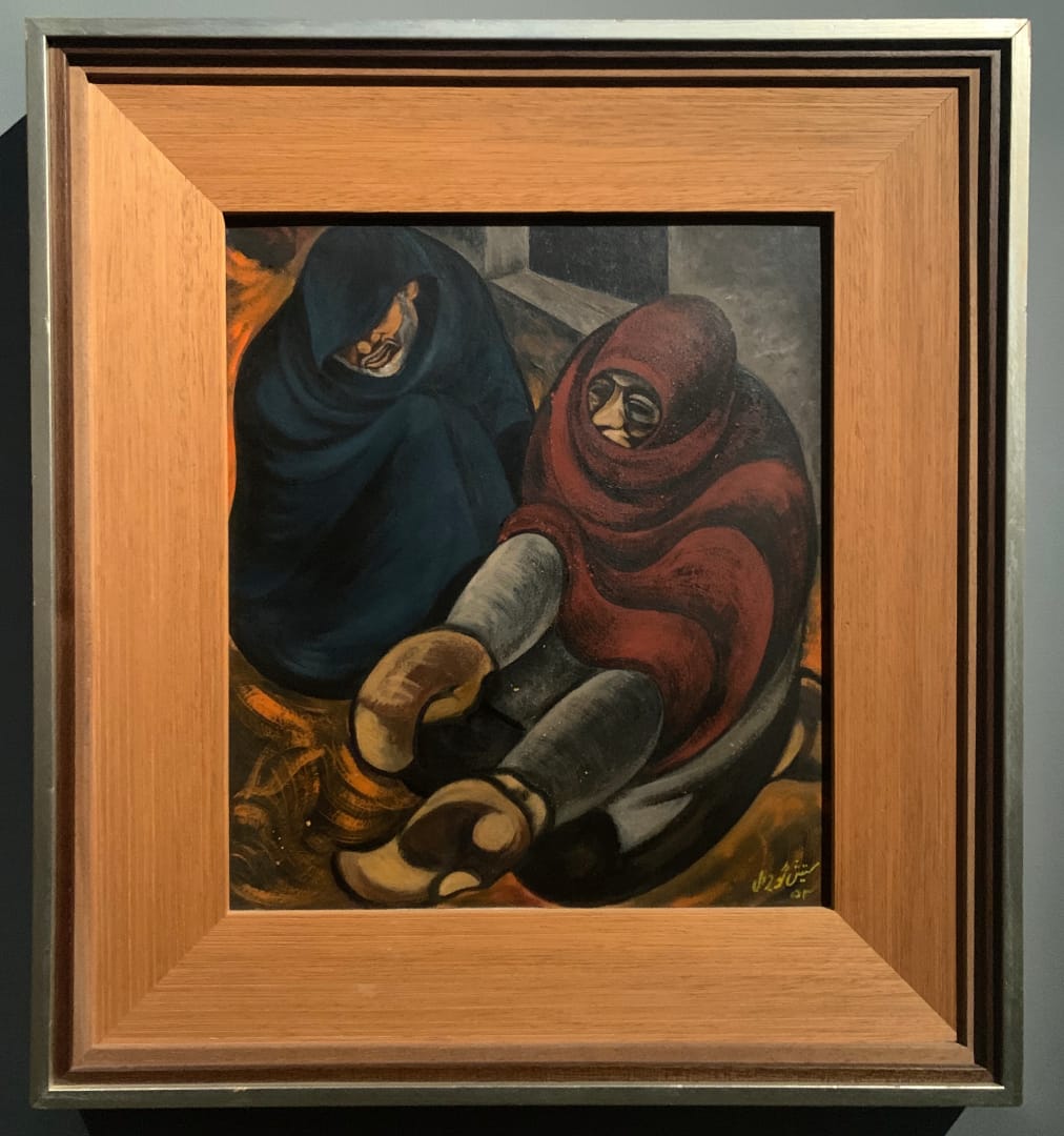 'Desolation' (1954), oil on board, from the collection of NGMA Delhi.