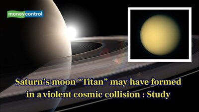 Saturn’s largest moon “Titan” was formed after collision of two ancient moons, SETI study reveals. (Image: Canva)