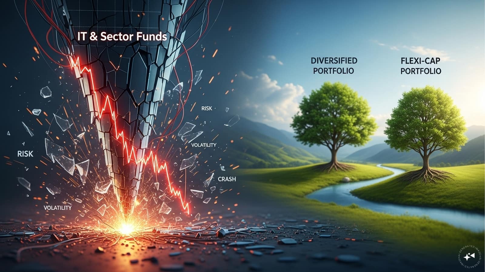 Tech funds in freefall after IT rout - here's why diversified funds emerge as the real winners