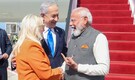 A saffron moment in Tel Aviv: Israeli PM spots ‘colour connect’ between PM Modi and Sara Netanyahu at airport welcome | WATCH