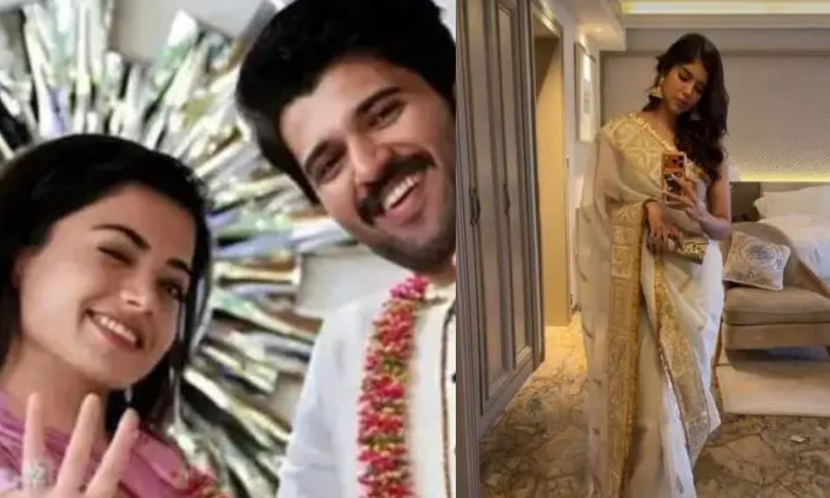 Kalyani Priyadarshan attends Rashmika Mandanna and Vijay Deverakonda’s pre-wedding festivities, celebrates their love story