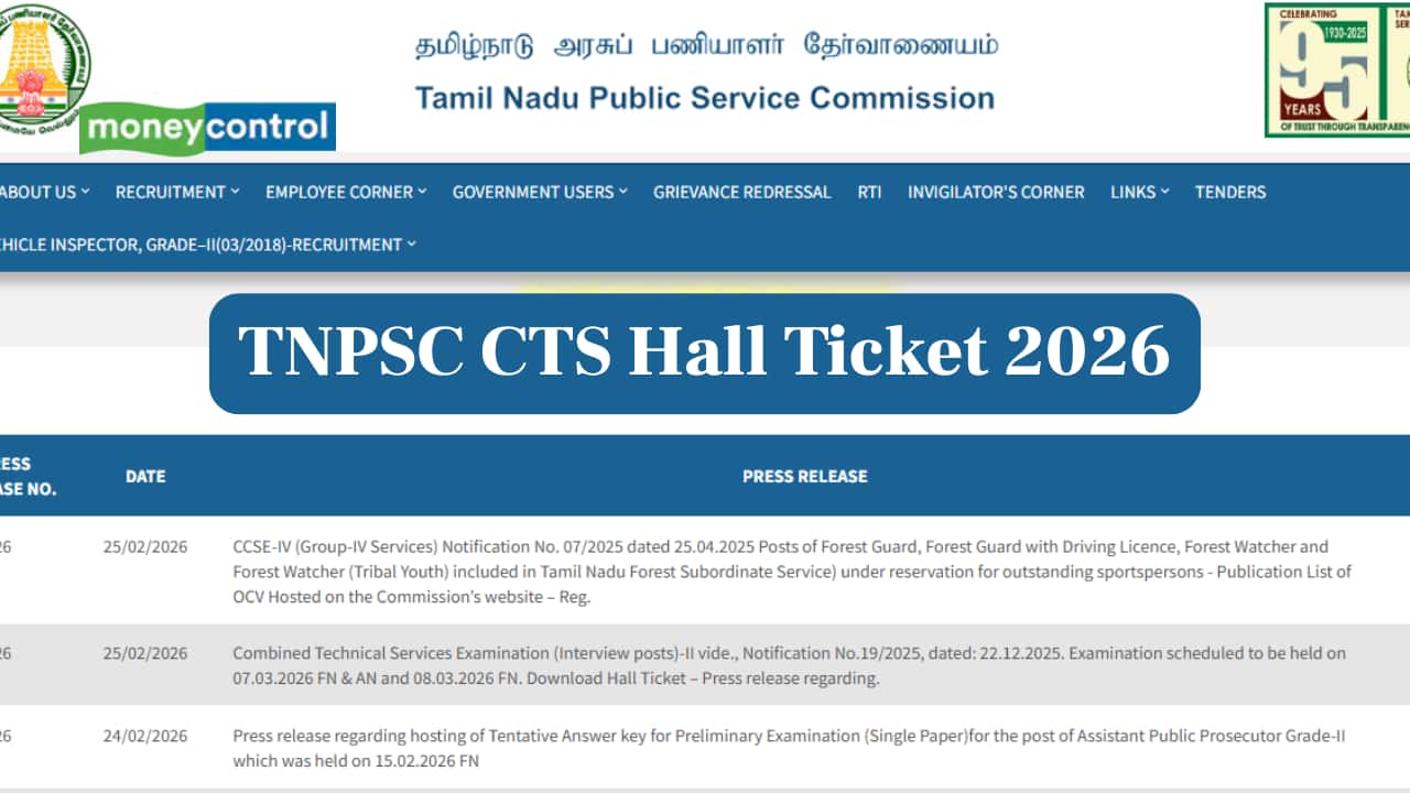 TNPSC CTS Hall Ticket 2026 Released, Check Direct Link to Download Here