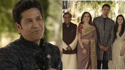 Sachin Tendulkar, wife Anjali meet Ambanis at Jamnagar amid wedding celebrations of Arjun and Saaniya