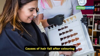 Causes of hair fall: Conventional hair colours rely on ammonia, PPD, and hydrogen peroxide (HPO) which weakens the hair's internal protein structure and removes its natural moisture and lipids (Image: Canva)