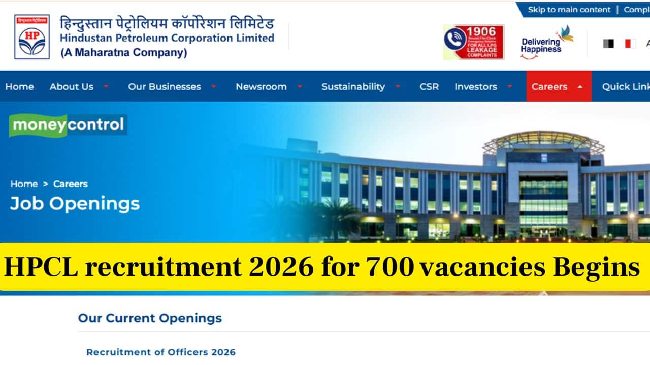 HPCL recruitment 2026: 700 vacancies open @ hindustanpetroleum.com; direct link here to apply