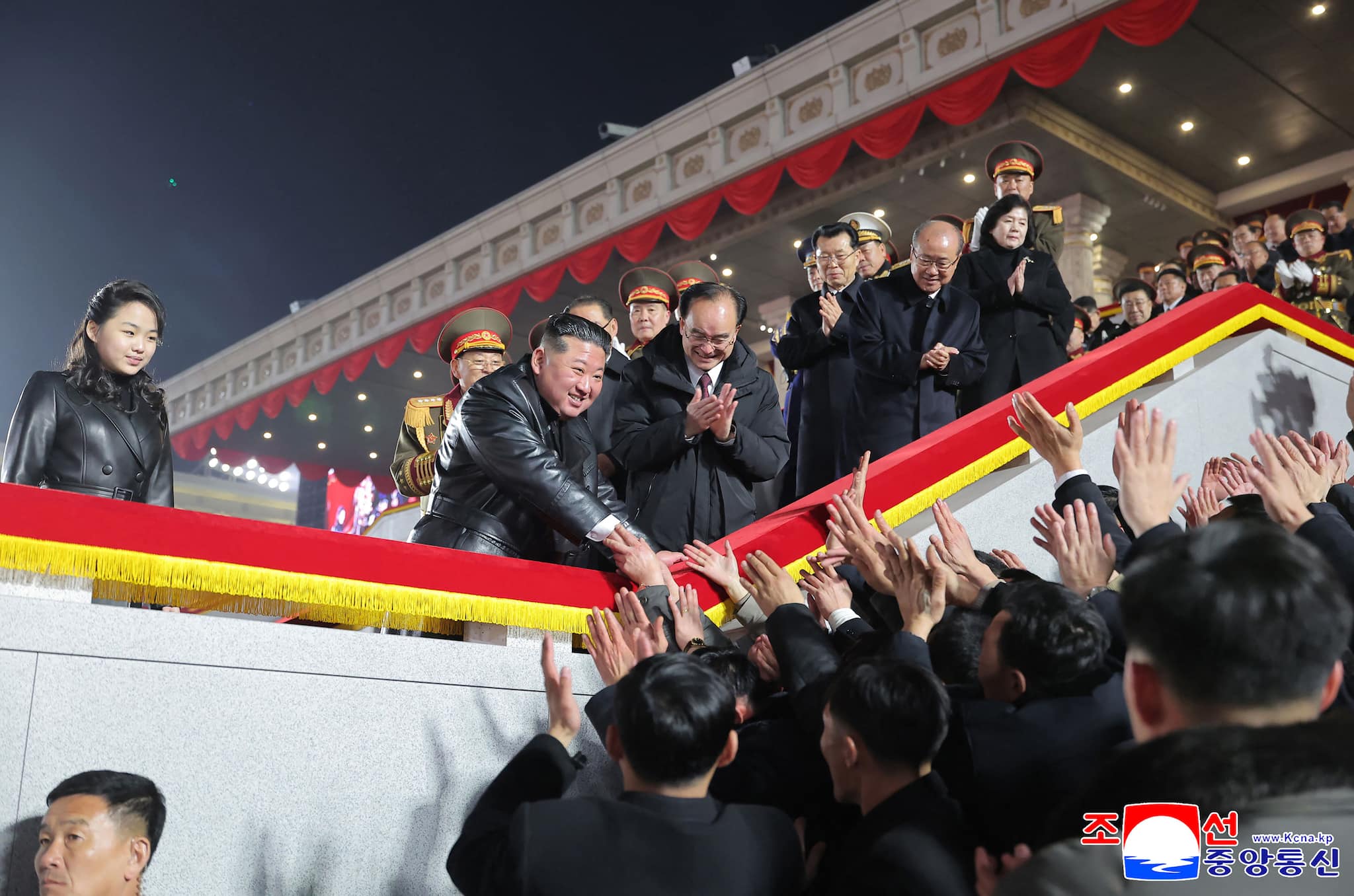 Kim Jong Un, daughter Ju Ae appear in matching outfits at military parade, fuel succession buzz