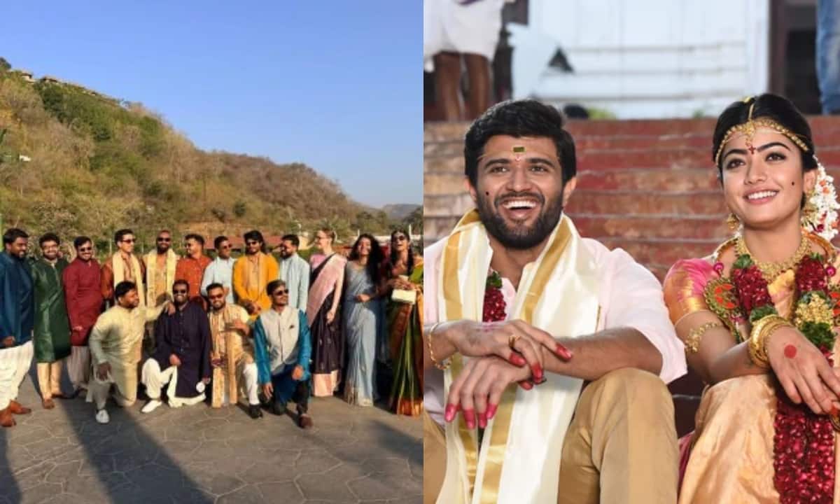 Anand Deverakonda shares inside photos from Rashmika–Vijay wedding festivities