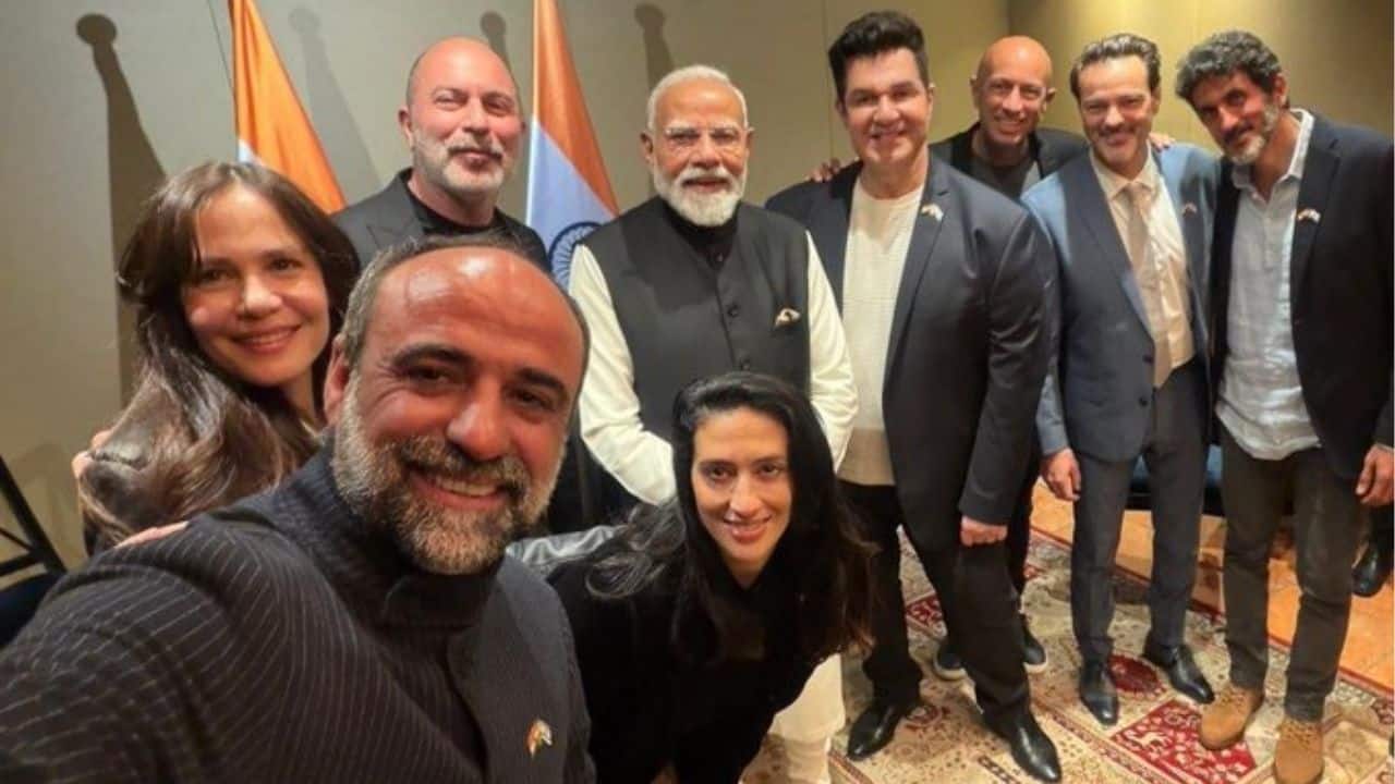 PM Narendra Modi clicks selfie with Fauda cast in Israel, says ‘No undercover work’