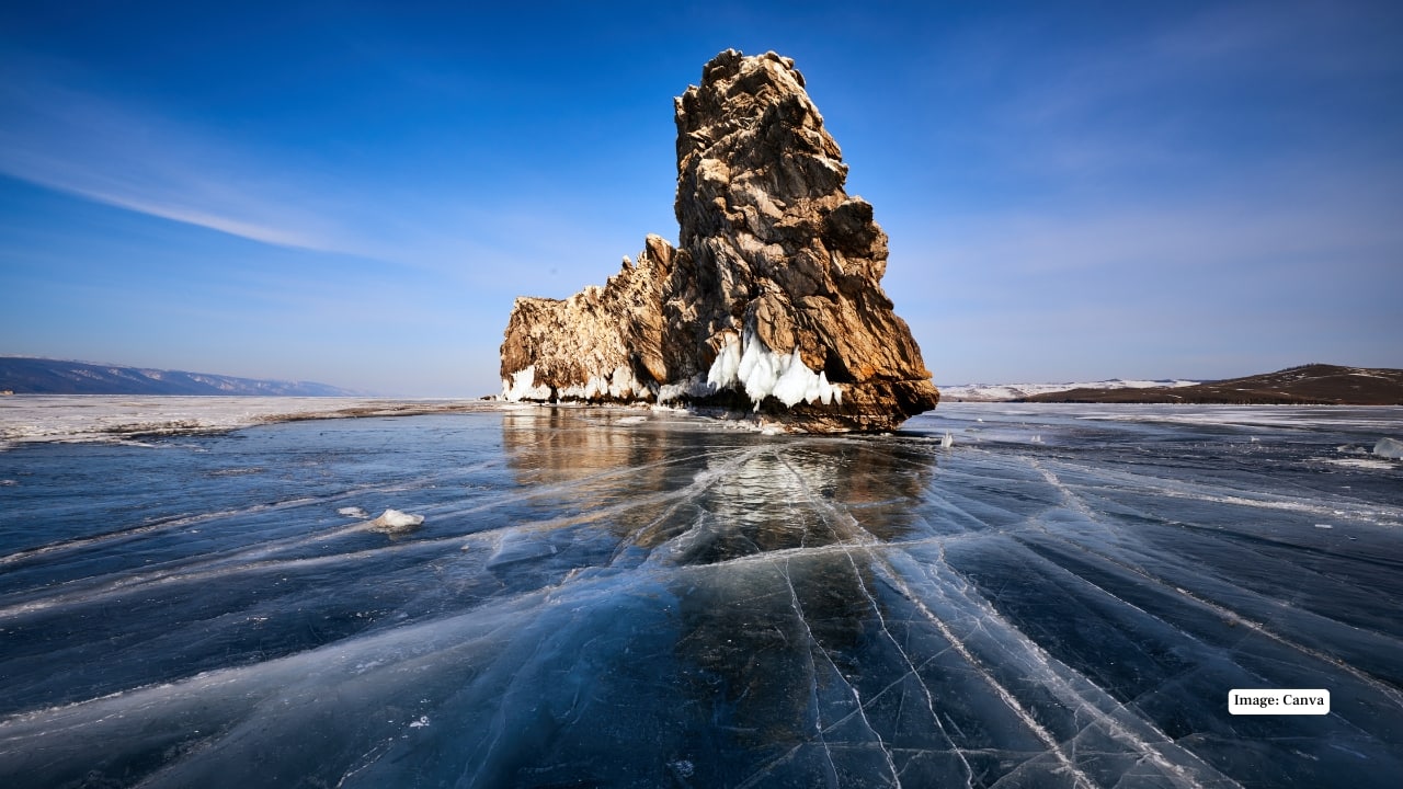 3. Lake Baikal Located in Siberia, Lake Baikal is the world’s oldest and deepest freshwater lake, holding nearly one-fifth of the planet’s unfrozen fresh water. In summer, visitors hike forested trails or take boat rides across its vast expanse. In winter, the lake freezes into a sheet of crystal-clear ice, creating surreal landscapes that attract photographers and adventure seekers alike.