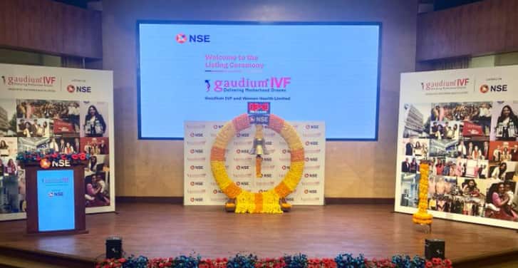 Gaudium IVF shares list at 5% premium over IPO price on NSE, beat grey market estimates