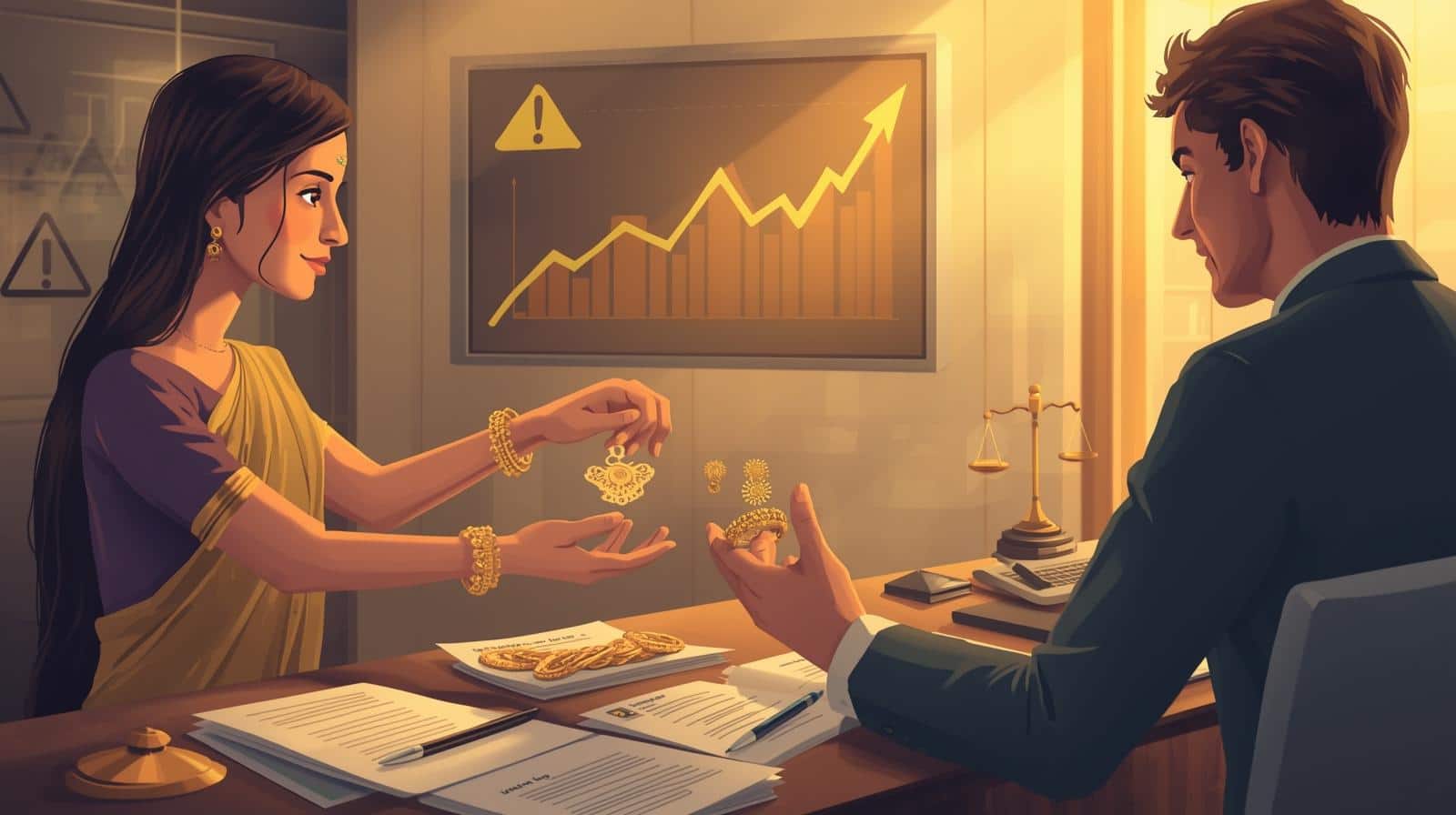 What actually happens if a gold loan goes unpaid
