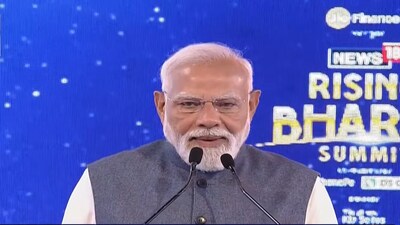 PM Narendra Modi at the Rising Bharat Summit 2026 in New Delhi on February 27