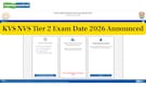 KVS NVS Tier 2 exam 2026 date out: Check official schedule and complete details here