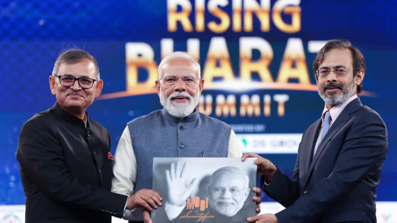 A Life in 75 Milestones: Network18 Presents PM Narendra Modi a Special Edition Book at Rising Bharat 2026