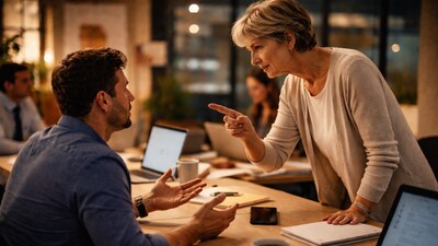 Mother’s surprise office chat sparks debate on after-hours work. (AI-generated representative image)
