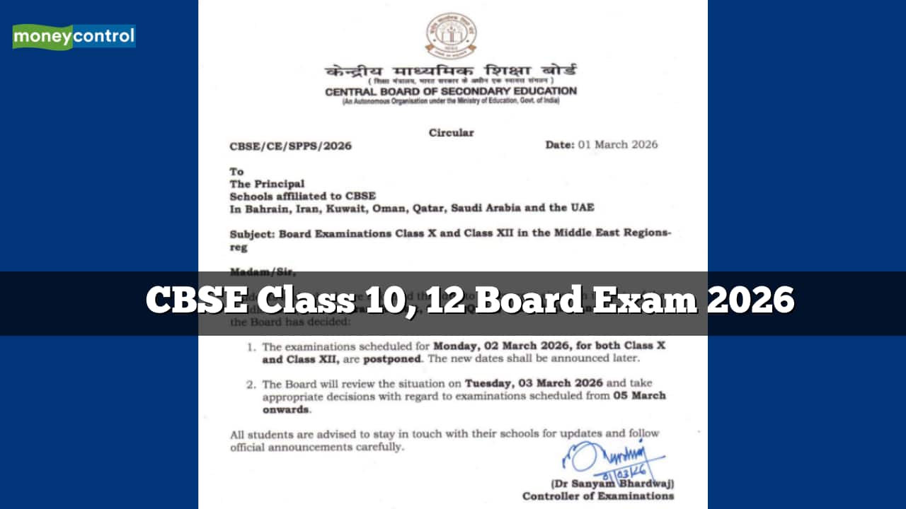 CBSE class 10, 12 board exams 2026 postponed in Bahrain, Iran, Kuwait, Oman, Qatar, Saudi Arabia and UAE