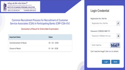 IBPS Clerk Mains Result 2026