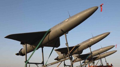 US using costly missiles against cheap drones, sparking a race to build low-cost counter-drone weapons.