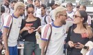 Hardik Pandya was spotted hugging girlfriend Mahieka Sharma at airport after winning match against West Indies