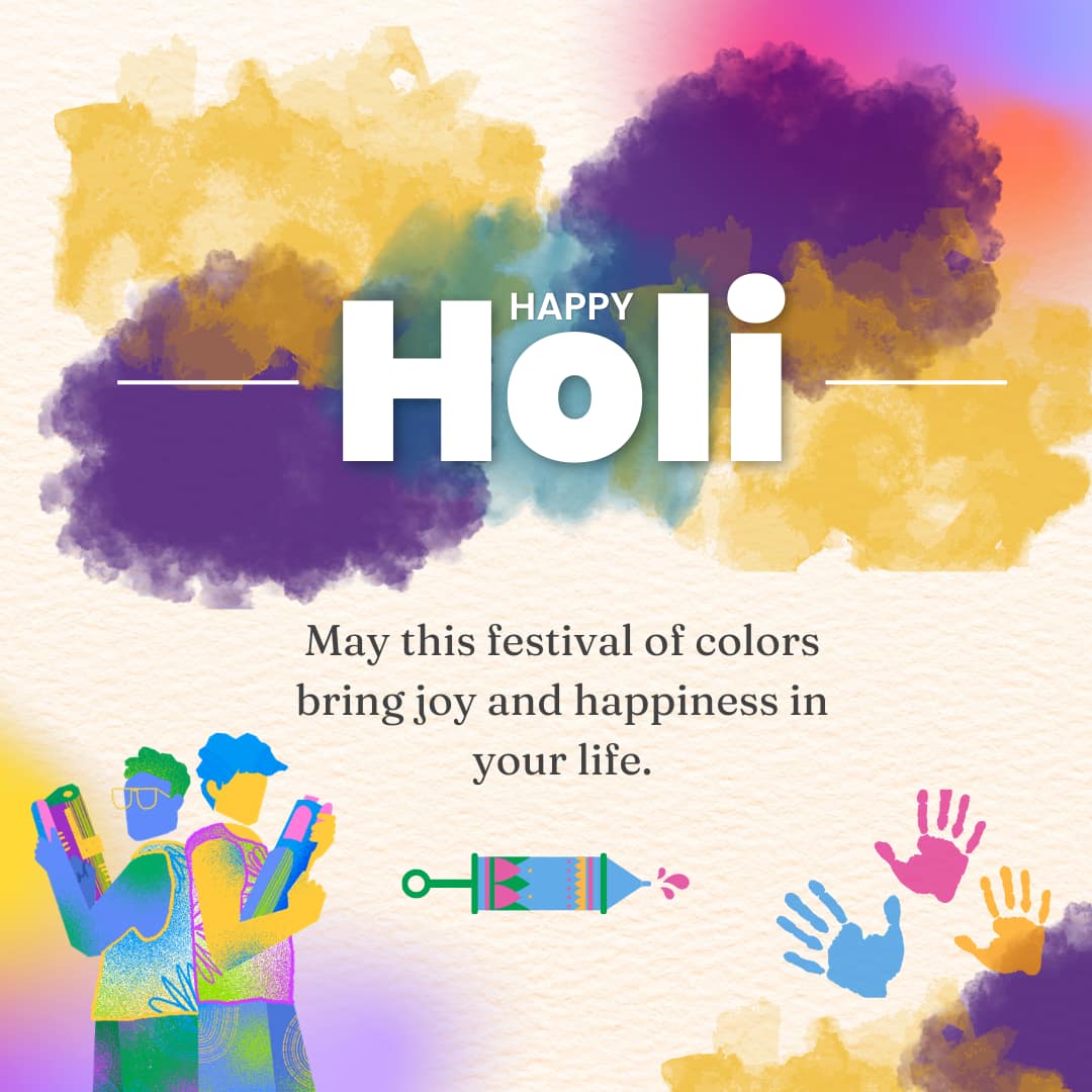 Happy Holi 2026 images and pictures (canva)