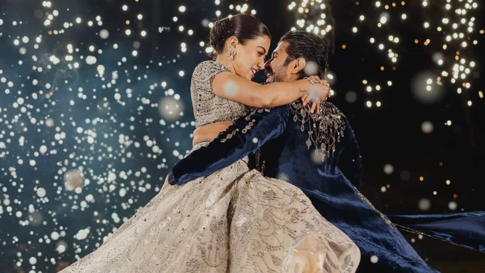Vijay Deverakonda shares lovely intimate, fun pics from their Sangeeth night, video sees Rashmika Mandanna dancing in his arms