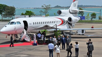 Passengers pay up to GBP 260,000 (₹3.2 crore) for one private flight. (Image credit: Reuters)