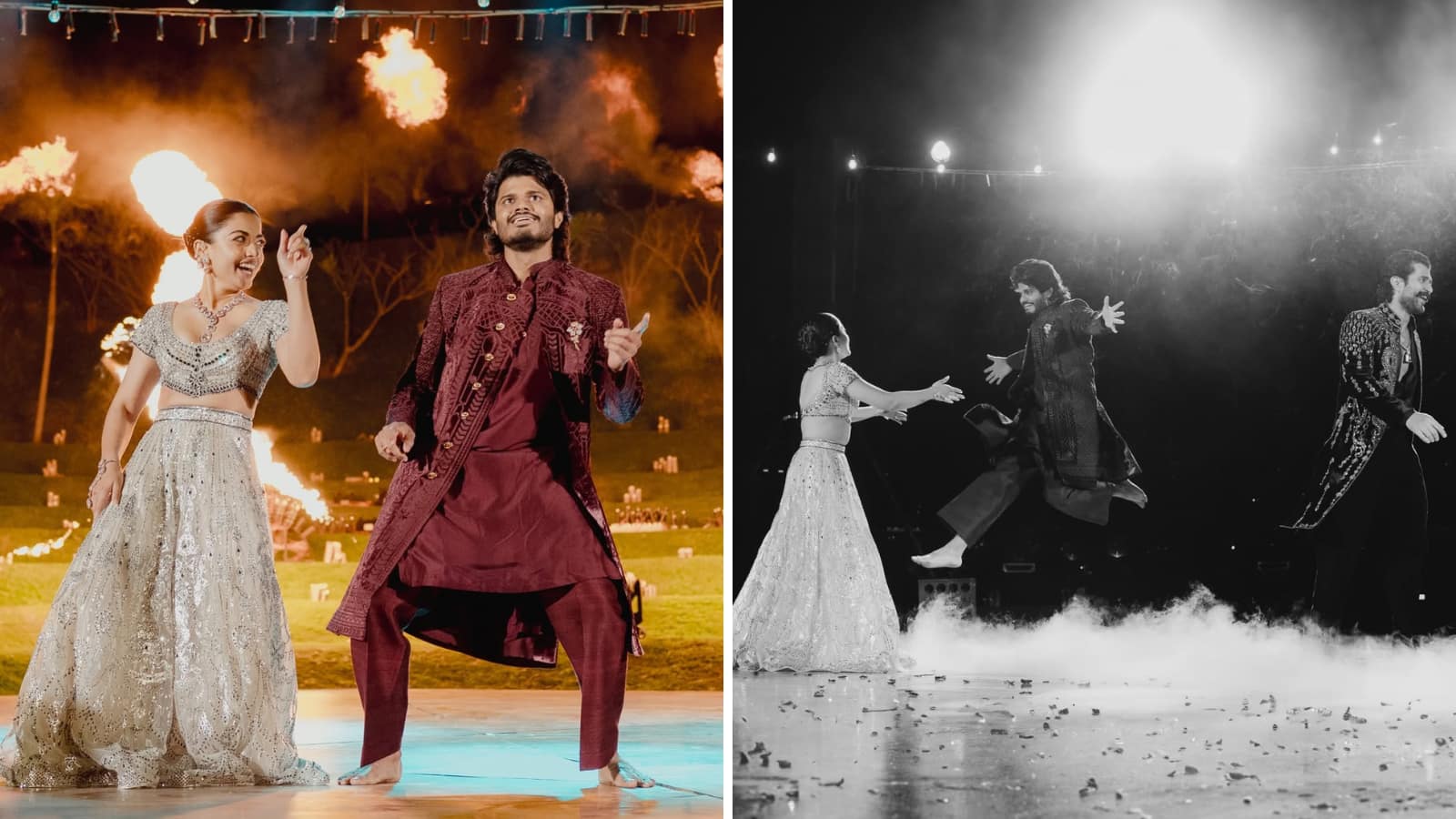 Rashmika dances with her brother in law Anand  Rashmika danced her heart out with her brother-in-law Anand Deverakonda. 