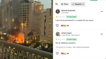 Dubai’s luxury hotel hit by Iranian strike sparks funny Google reviews: ‘No air defence’