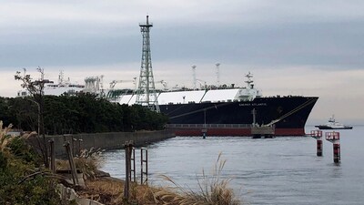 An LNG tanker 