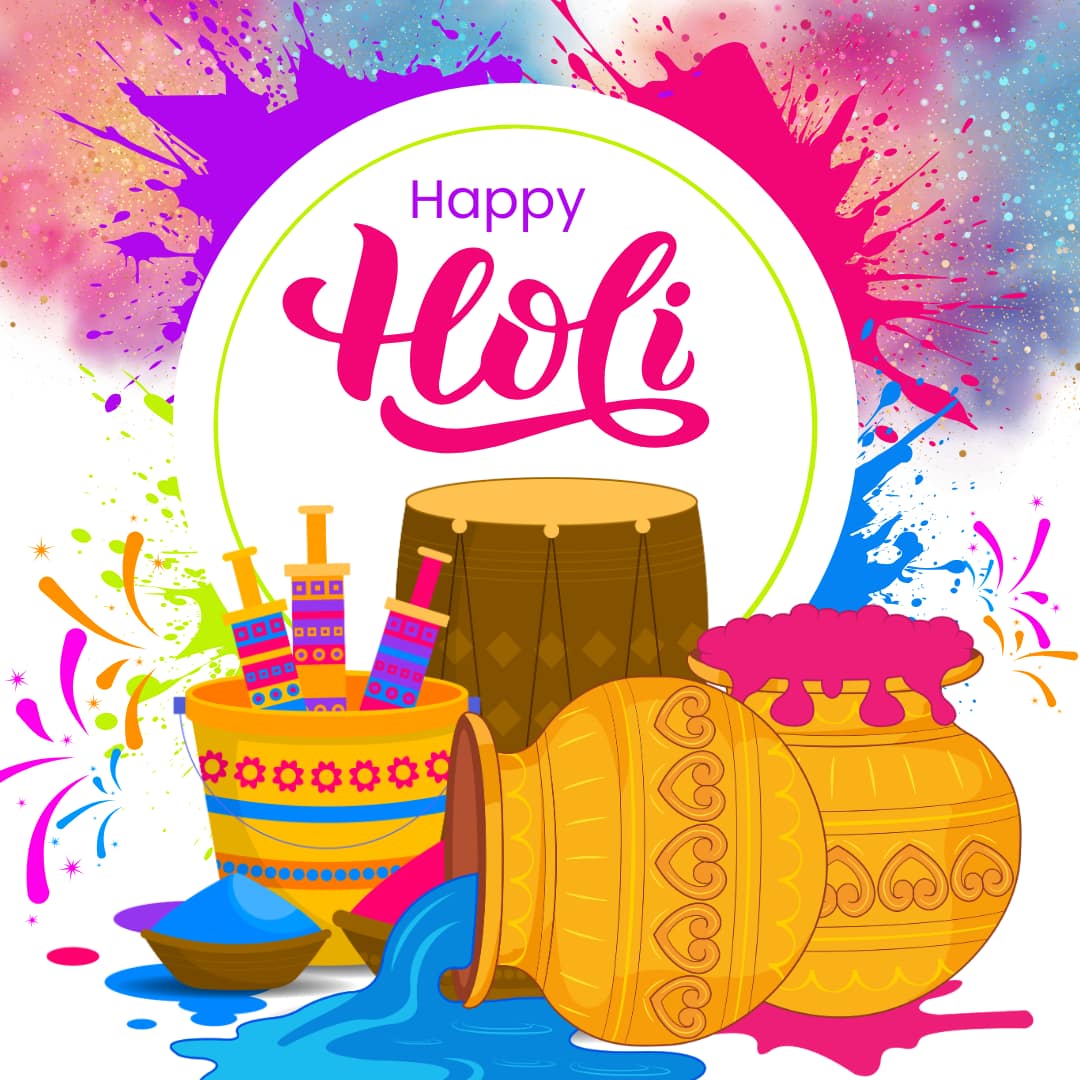 Happy Holi HD images and Pictures (canva)